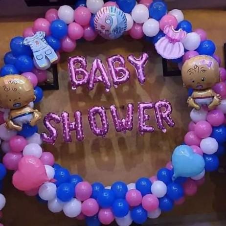 Baby shower balloon decoration