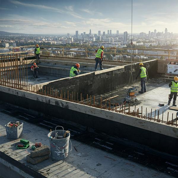 terrace waterproofing with civ