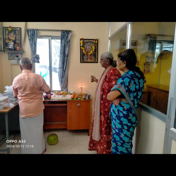old age home with temple visit