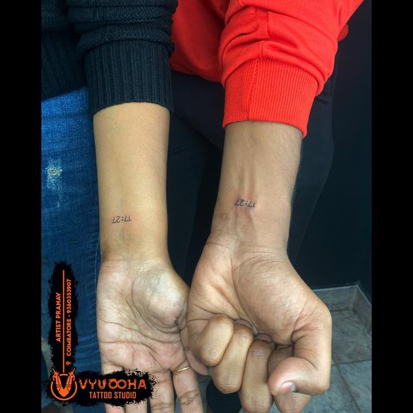 Minimalist Matching Time Tatto