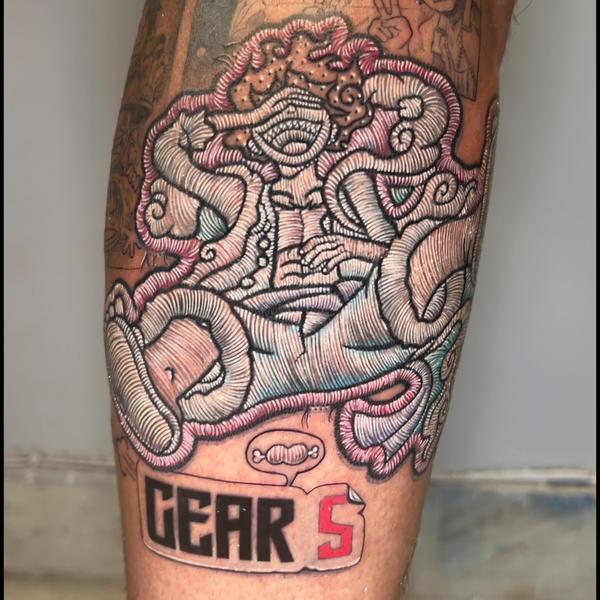this beautiful embroidery tatt