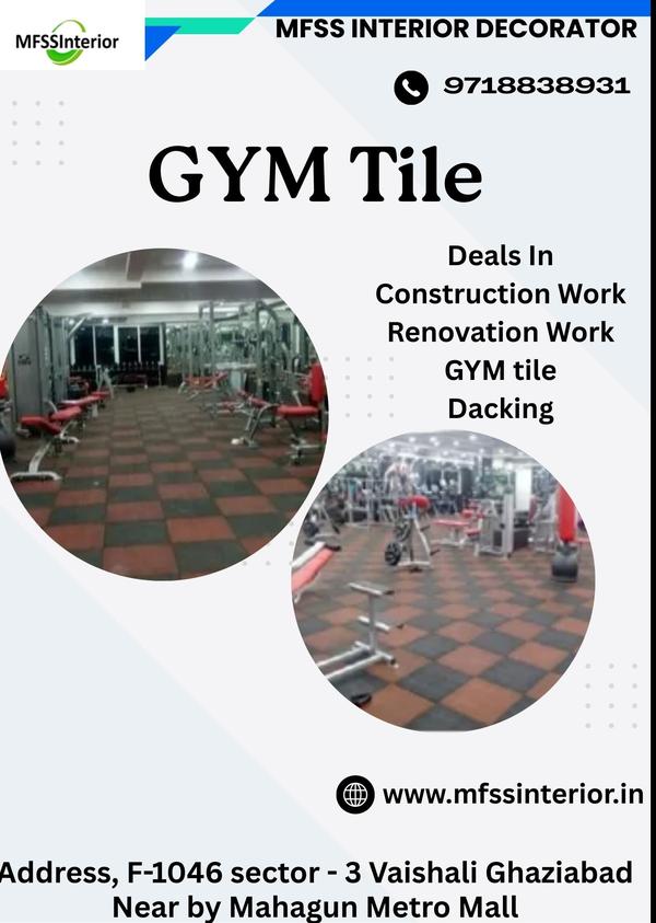 gym tile installation process
