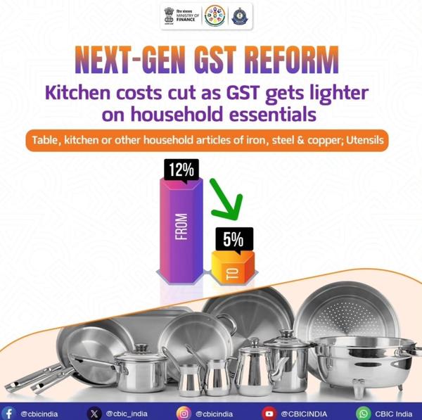 GST gets lighter on household 
