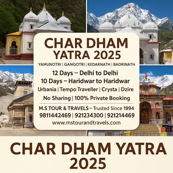 🛕 Char Dham Yatra 2025 – A Jo