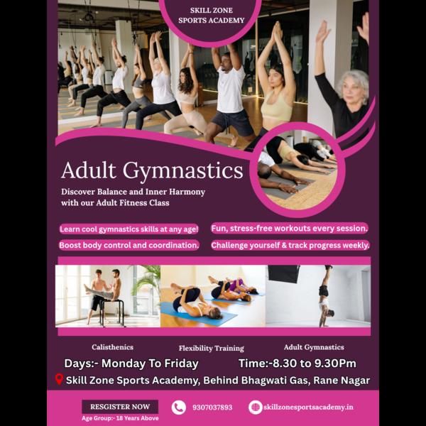 Adult gymnastics batches 