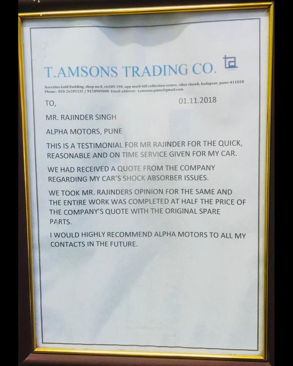 genuine parts and manufacturer