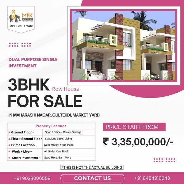 3BHK Row House for Sale in Mah
