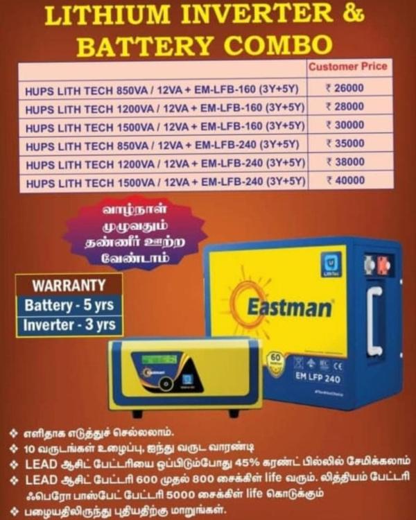 A lithium inverter combo is a 