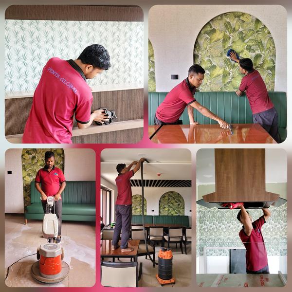 Professional hotel deep cleani