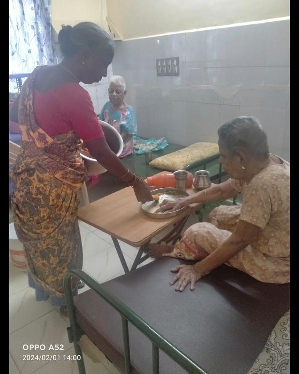 old age home with attached bat