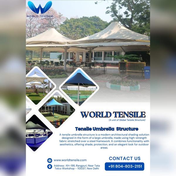 A tensile umbrella structure i