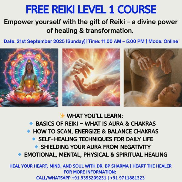 free reiki level 1 course noid