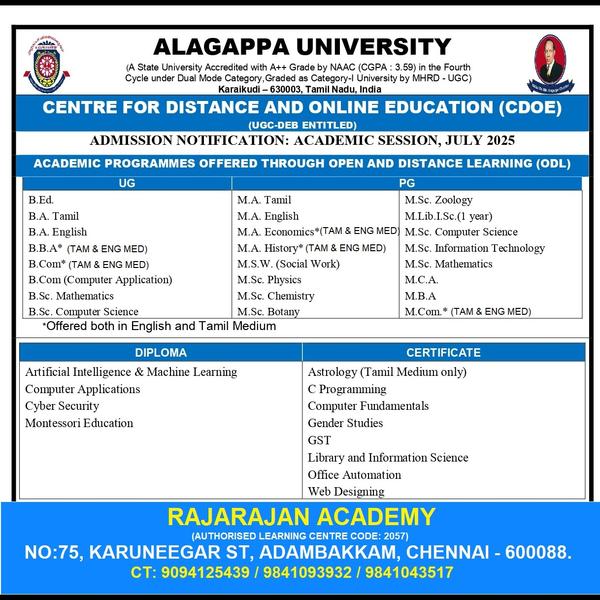 UG AND PG COURSES IN DIST