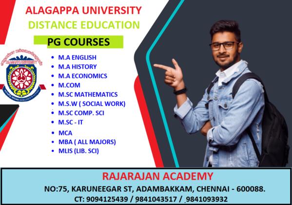 ALAGAPPA UNIVERSITY OFFER