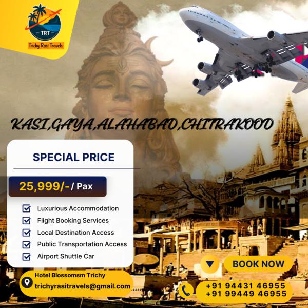 trichy to north india flight t