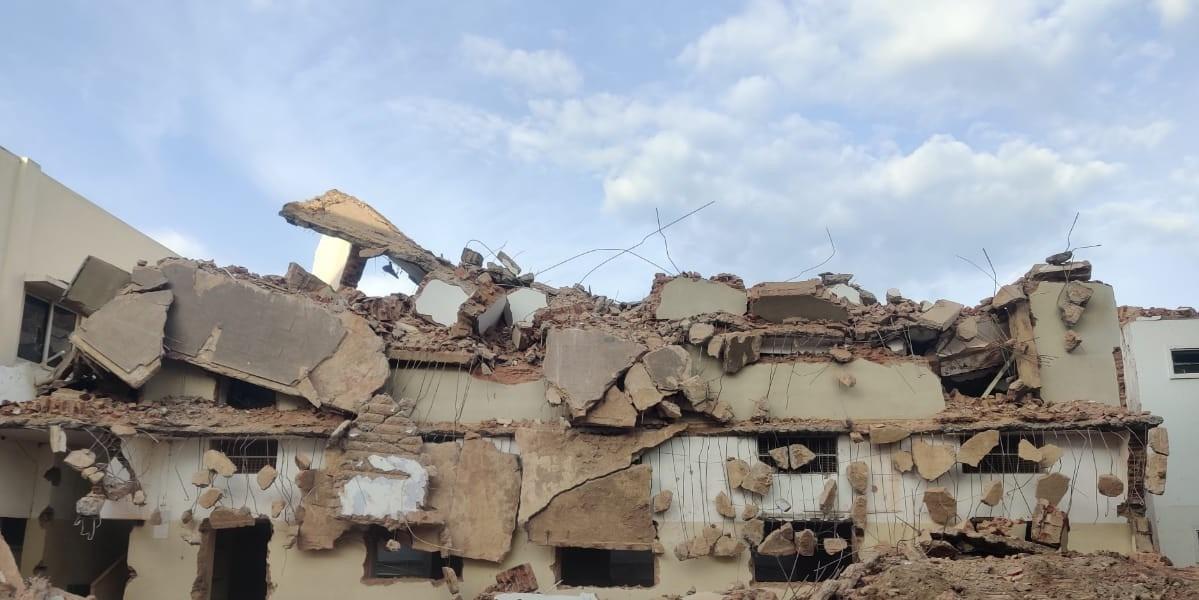 building demolition near perun