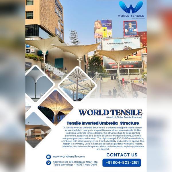 A Tensile Inverted Umbrella St