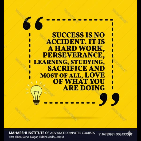 🌟 Success is never an ac