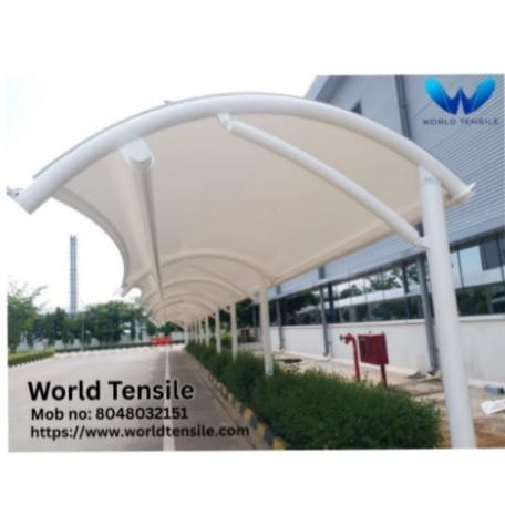 A tensile walkway structure is