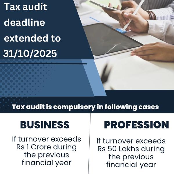Tax Audit date extended to 31