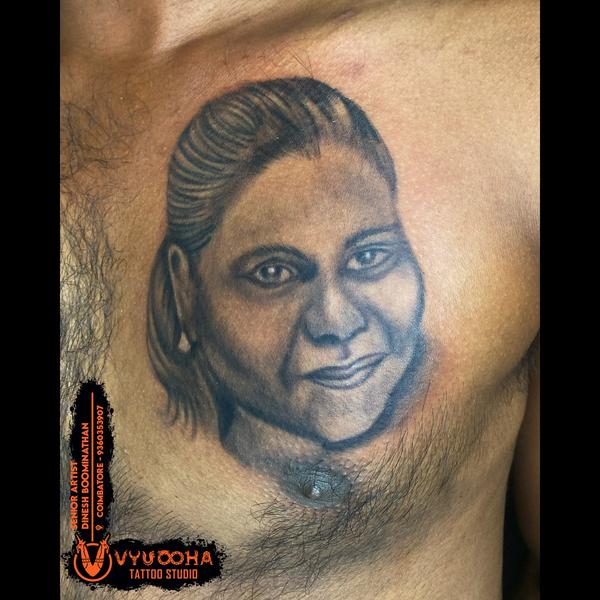 Realistic Portrait Tattoo on C