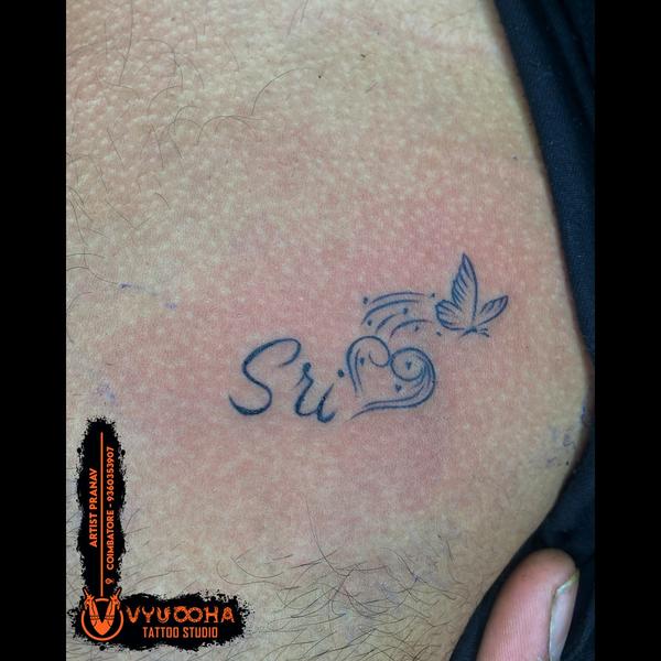Minimalist 'Sri' Name Tattoo w