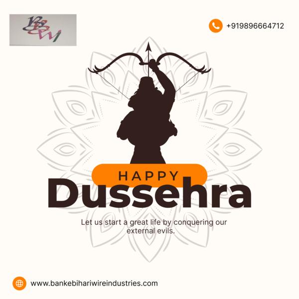🌺✨ May this Dussehra inspire you to conquer chall