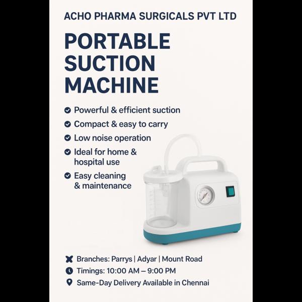 🩺 Portable Suction Machine in