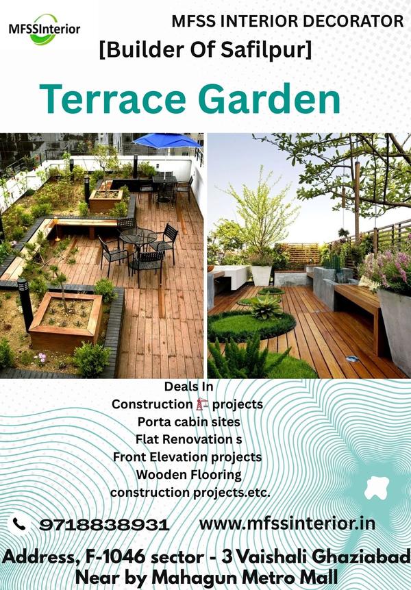 landscape layout and plantatio