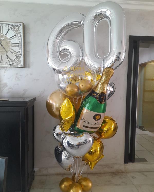 60th birthday balloon in bukke