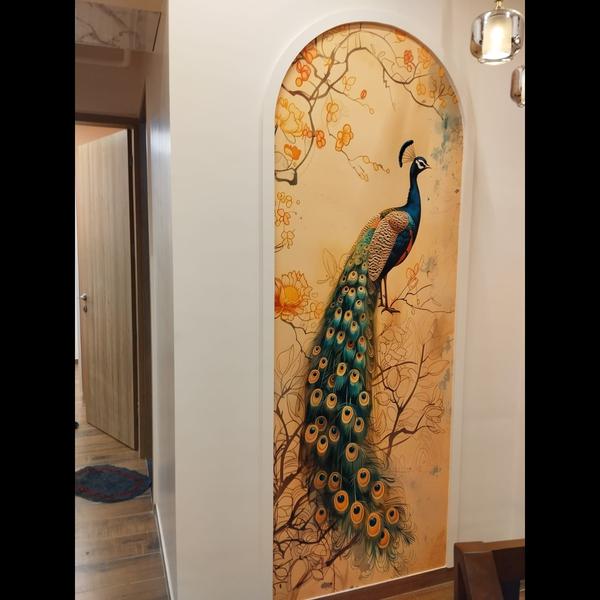 In this dining space we have p