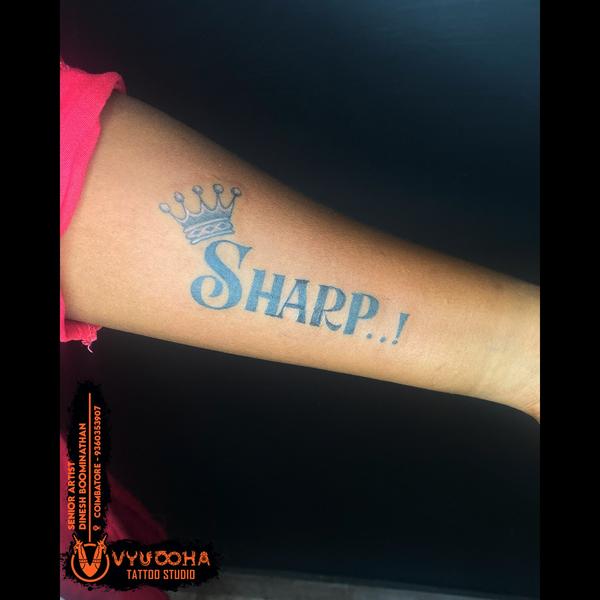 Crown with “Sharp” Lettering T