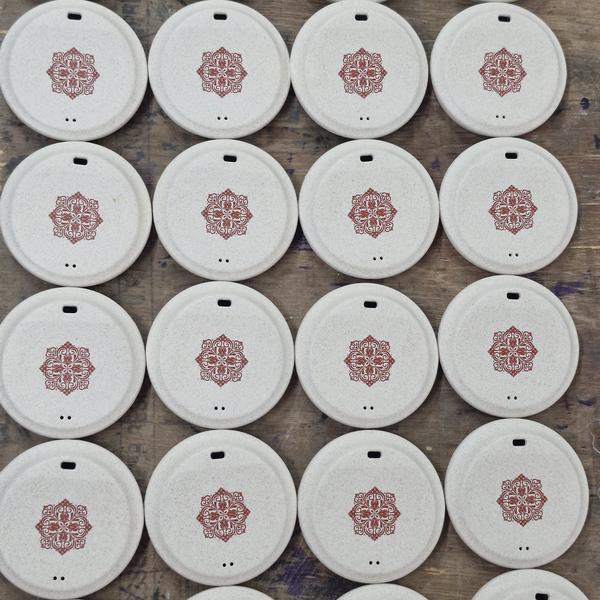 Retro mug lids printing...