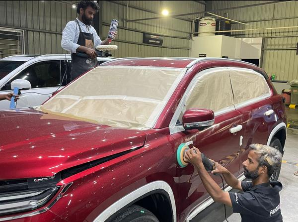 toyota hyryder paint correctio