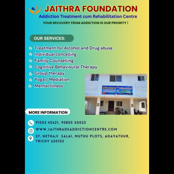 jaithra foundation addiction r