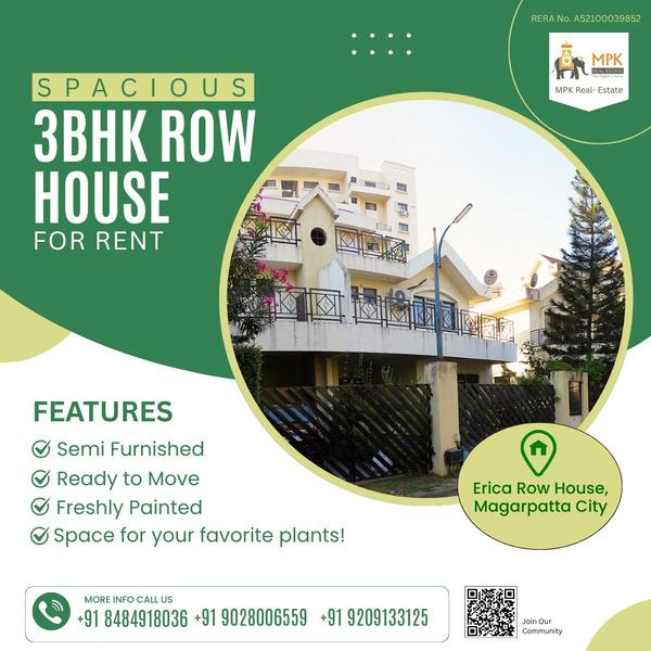 premium 3bhk row house pune