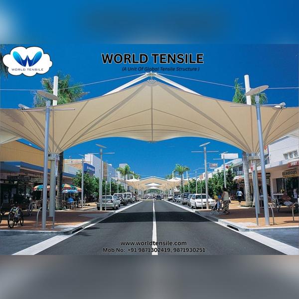 A tensile inverted umbrella st