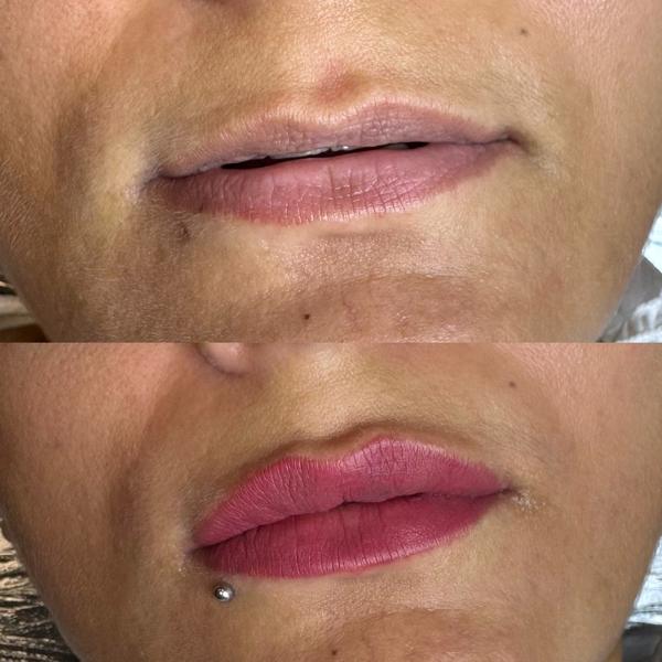 Permanent makeup is done at Pi
