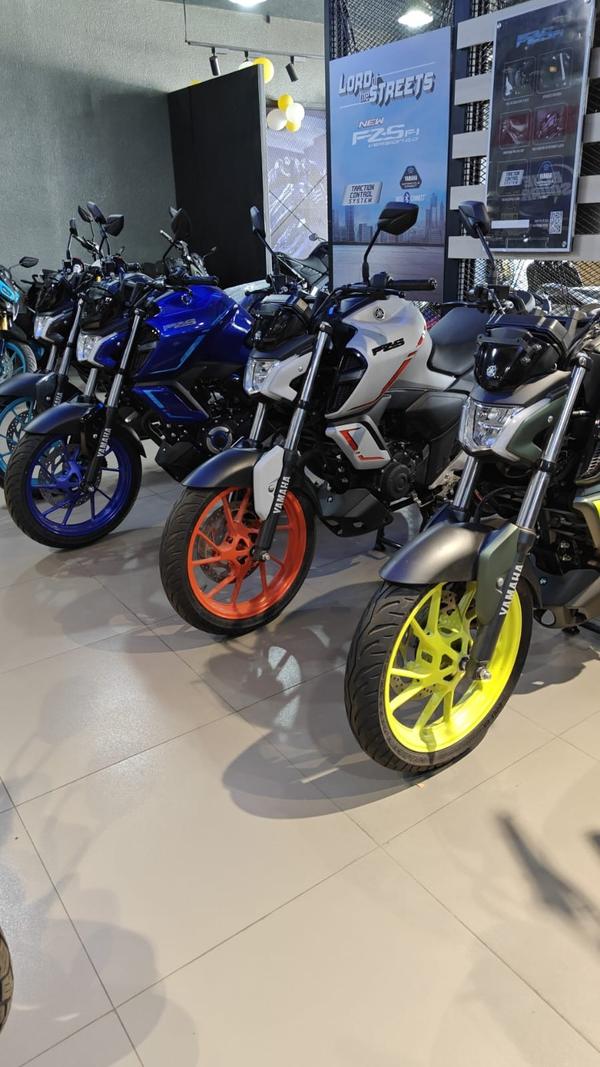 premium motorcycle showroom in