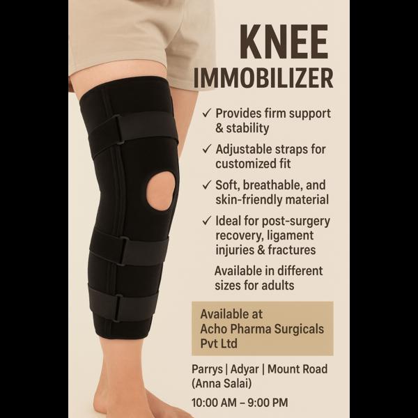 adjustable straps knee immobil