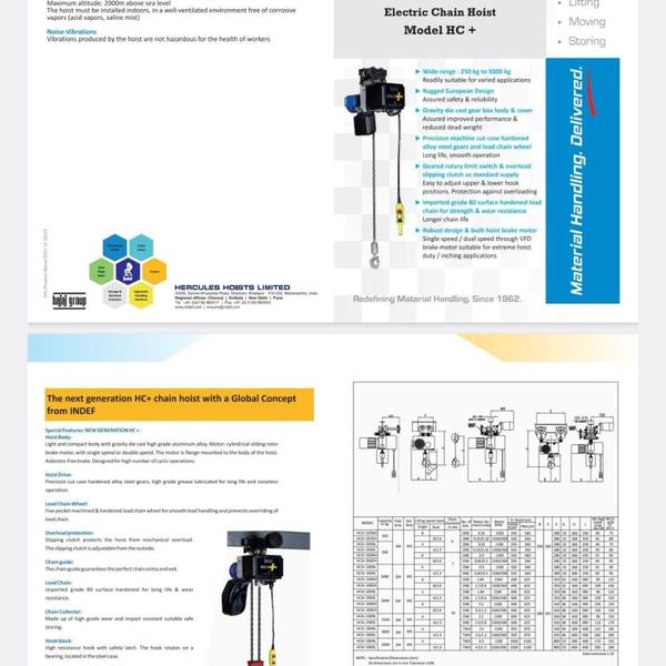 indef heavy duty chain hoist m
