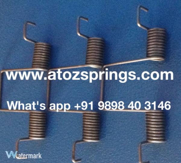 A double torsion spring consists of two single tor