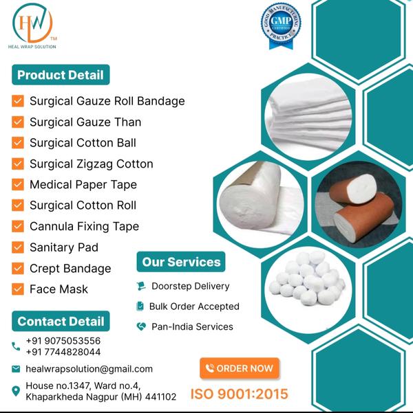 Roll Bandage Manufacturer We Heal Wrap Solution is
