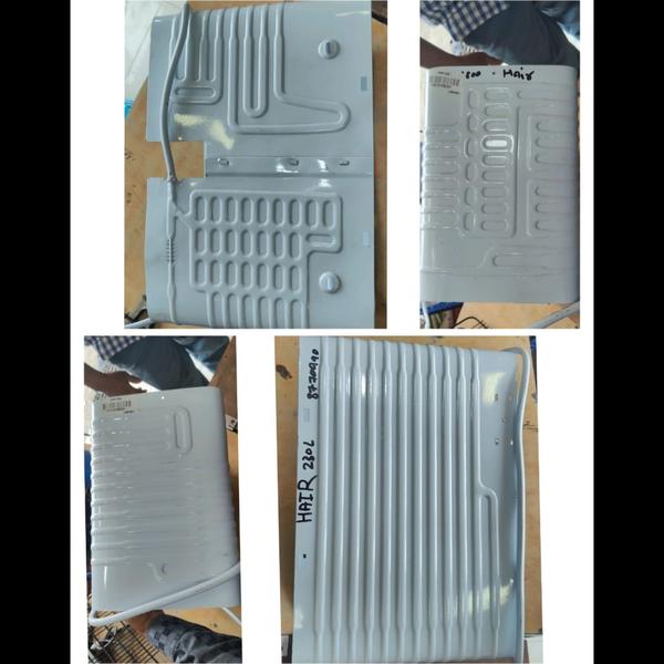 The evaporator contains refrig