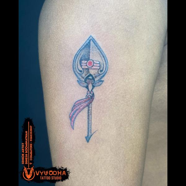 Lord Murugan Vel Tattoo Design