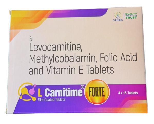 Powerful Levocarnitine, Methylcobalamin, Folic Acid & Vitamin E Tablets for  Energy & Nerve Health | Steris Healthcare Pvt Ltd