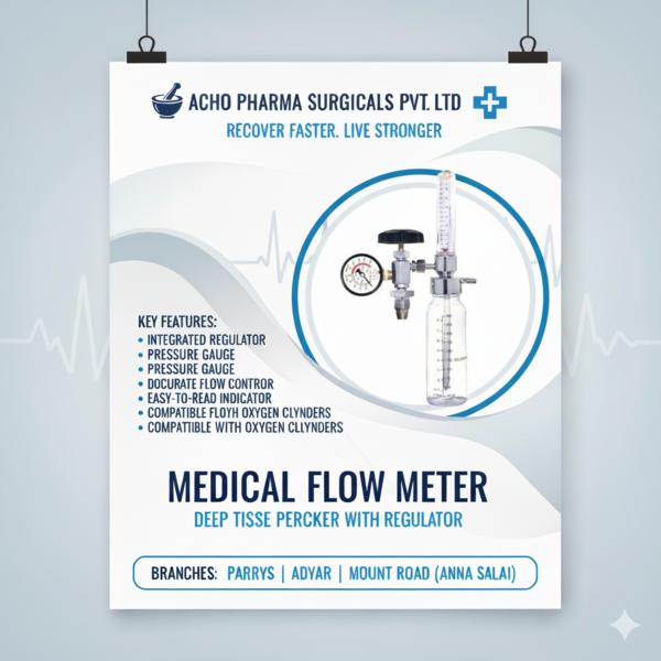 medical flow meter mount road