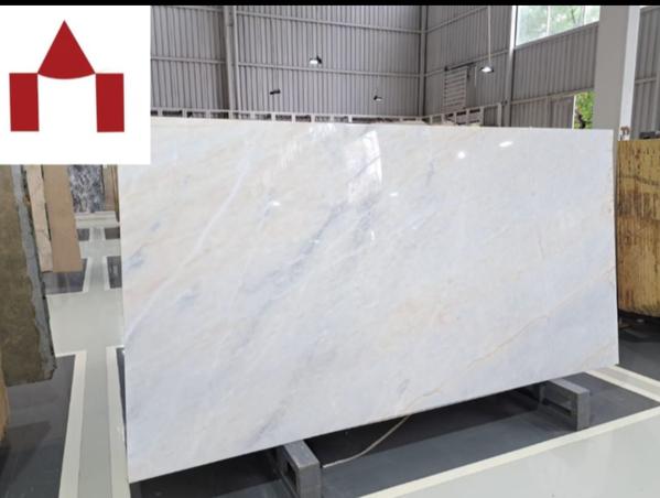 indian white marble flooring f