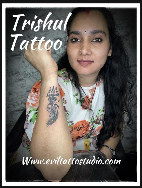 lord shiva trishul tattoo desi