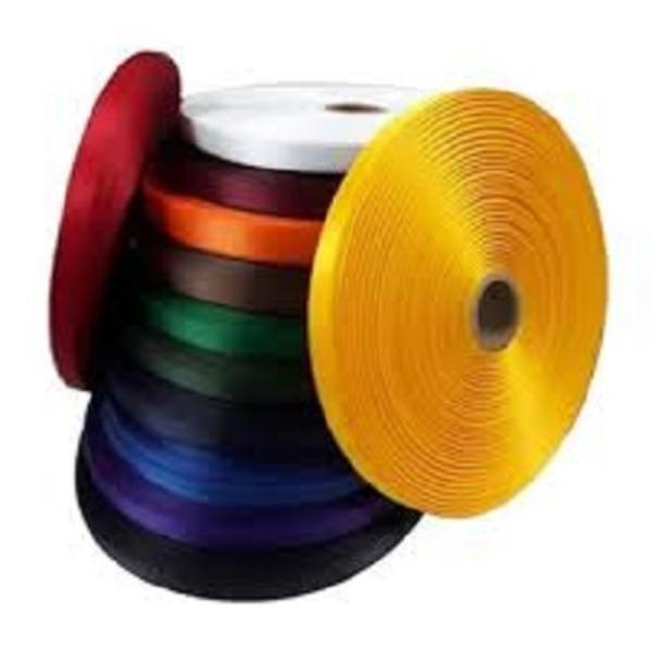 Plain Black Satin Ribbon Roll For Garments And Tex